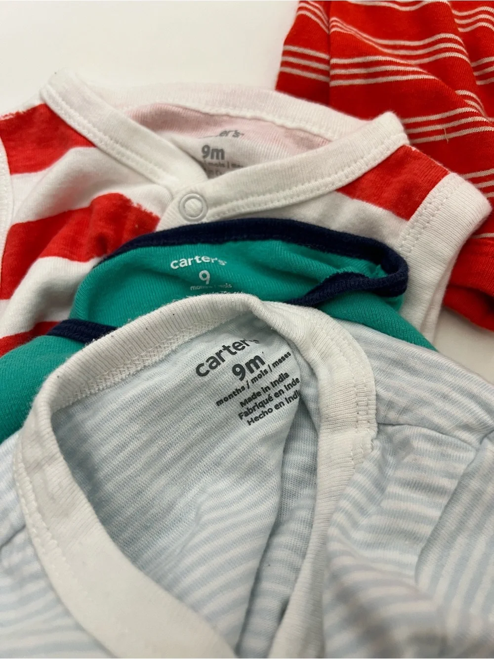 Carters Baby Boys Bundle 6 Pack Short Romper Set Size 9 Months